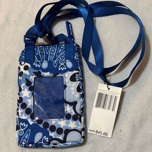 Vera Bradley Blue Floral Crossbody Bag